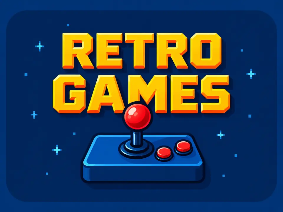 Illustrazione editoriale dedicata ai videogiochi retro