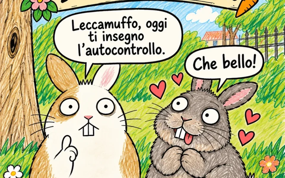 Bellicchio spiega a Leccamuffo il significato dell’autocontrollo